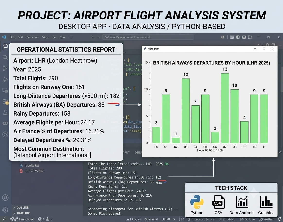 Airport Flight Analysis System preview
