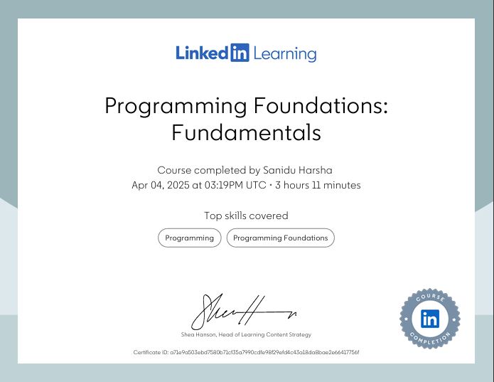 LinkedIn Learning Certificates